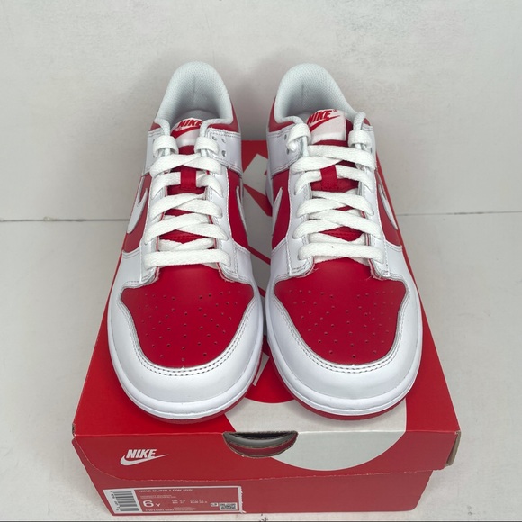 Nike Dunk Low GS “Championship Red” NEW 2021 - Picture 2 of 4